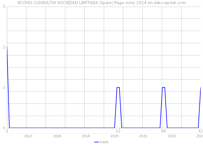 ECONO CONSULTIA SOCIEDAD LIMITADA (Spain) Page visits 2024 