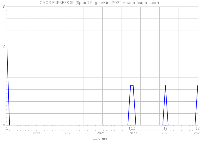 GAOR EXPRESS SL (Spain) Page visits 2024 