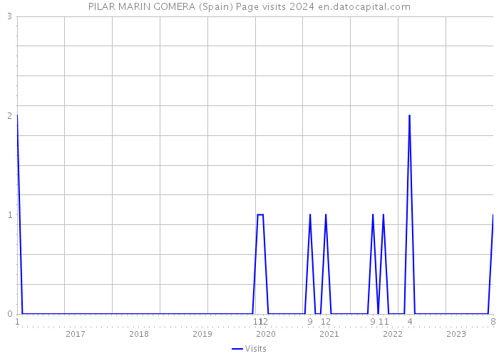PILAR MARIN GOMERA (Spain) Page visits 2024 