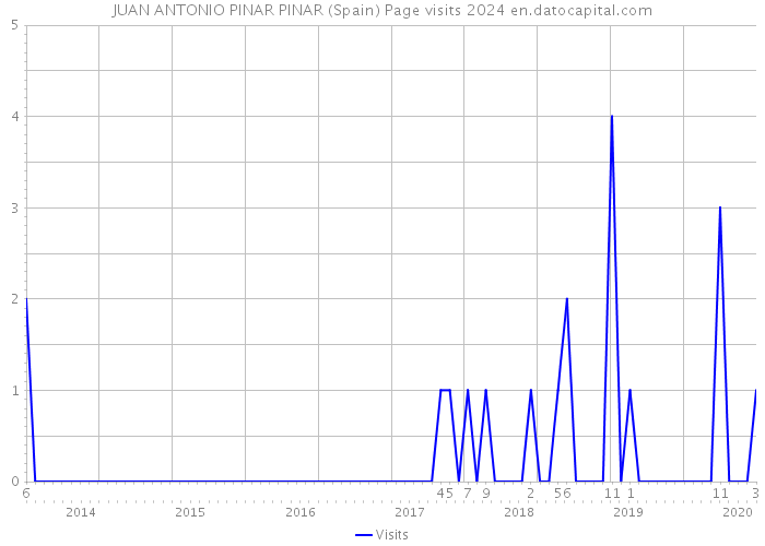 JUAN ANTONIO PINAR PINAR (Spain) Page visits 2024 