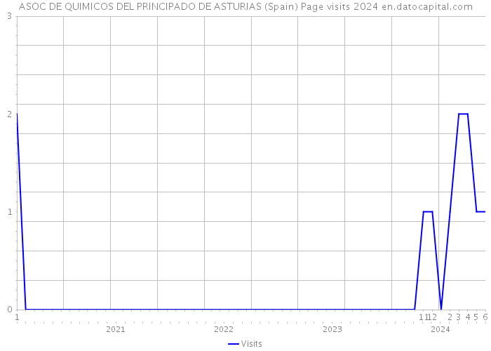 ASOC DE QUIMICOS DEL PRINCIPADO DE ASTURIAS (Spain) Page visits 2024 