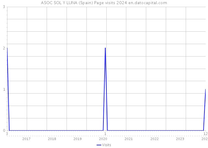 ASOC SOL Y LUNA (Spain) Page visits 2024 