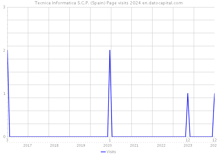 Tecnica Informatica S.C.P. (Spain) Page visits 2024 