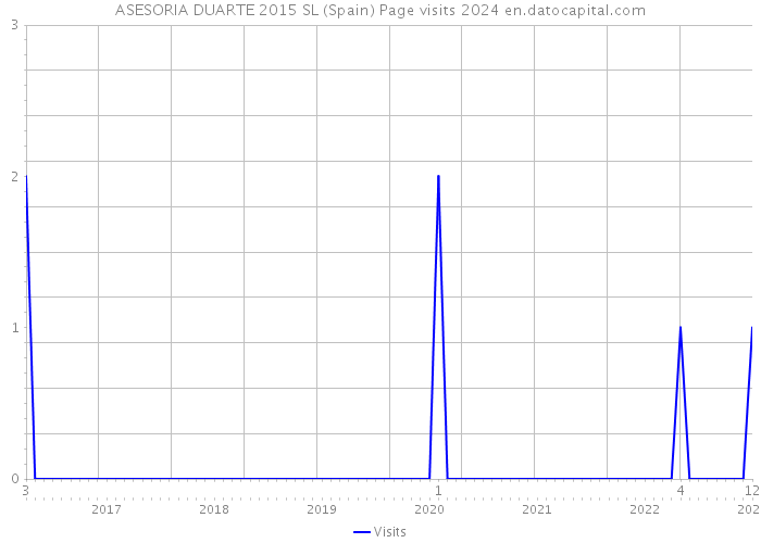 ASESORIA DUARTE 2015 SL (Spain) Page visits 2024 