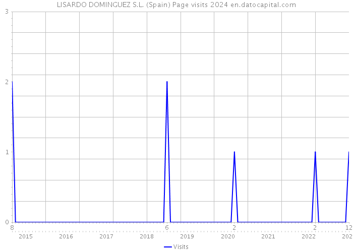 LISARDO DOMINGUEZ S.L. (Spain) Page visits 2024 