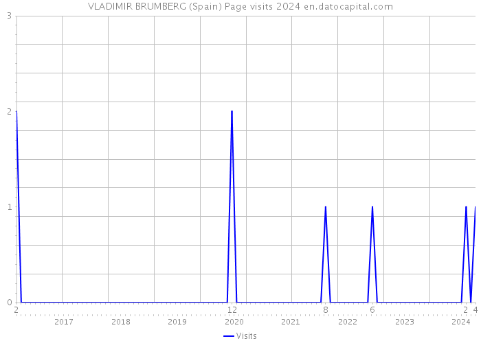 VLADIMIR BRUMBERG (Spain) Page visits 2024 