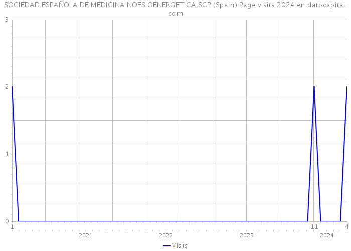 SOCIEDAD ESPAÑOLA DE MEDICINA NOESIOENERGETICA,SCP (Spain) Page visits 2024 