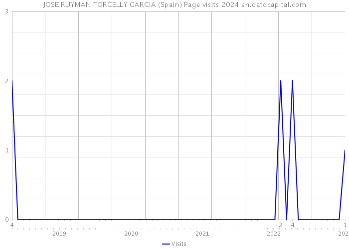 JOSE RUYMAN TORCELLY GARCIA (Spain) Page visits 2024 