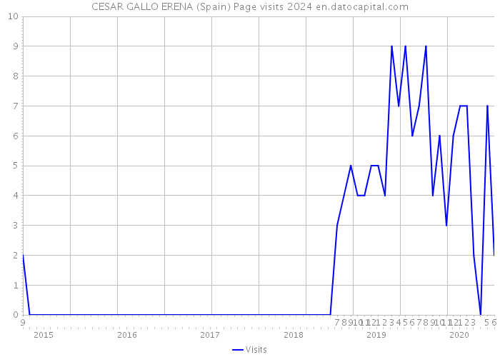 CESAR GALLO ERENA (Spain) Page visits 2024 