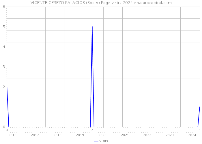 VICENTE CEREZO PALACIOS (Spain) Page visits 2024 