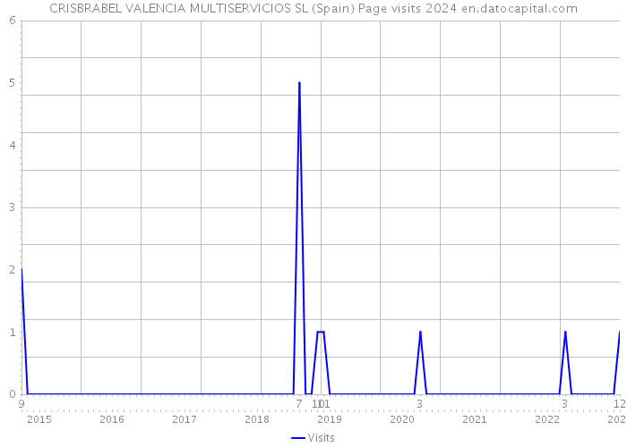 CRISBRABEL VALENCIA MULTISERVICIOS SL (Spain) Page visits 2024 