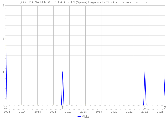 JOSE MARIA BENGOECHEA ALZURI (Spain) Page visits 2024 