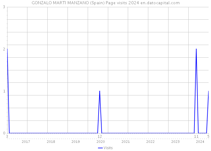 GONZALO MARTI MANZANO (Spain) Page visits 2024 
