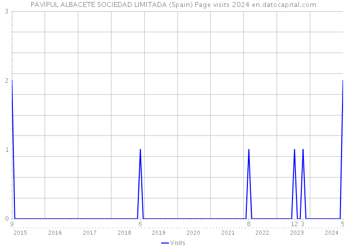 PAVIPUL ALBACETE SOCIEDAD LIMITADA (Spain) Page visits 2024 