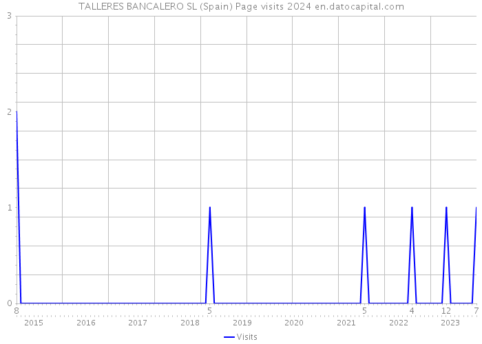 TALLERES BANCALERO SL (Spain) Page visits 2024 