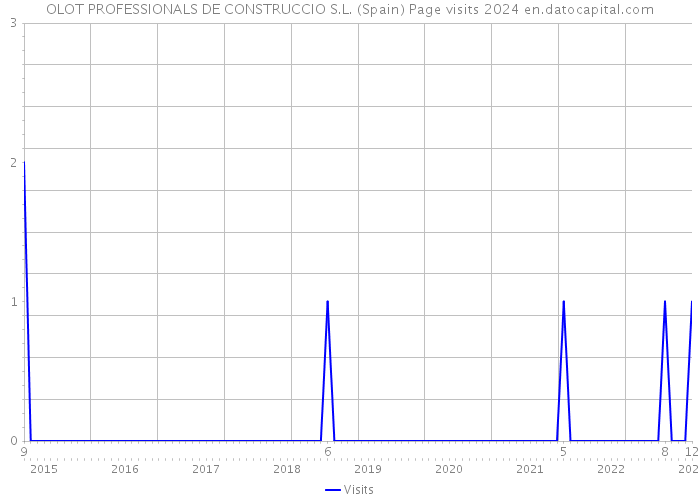 OLOT PROFESSIONALS DE CONSTRUCCIO S.L. (Spain) Page visits 2024 