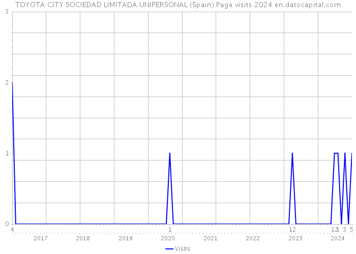 TOYOTA CITY SOCIEDAD LIMITADA UNIPERSONAL (Spain) Page visits 2024 