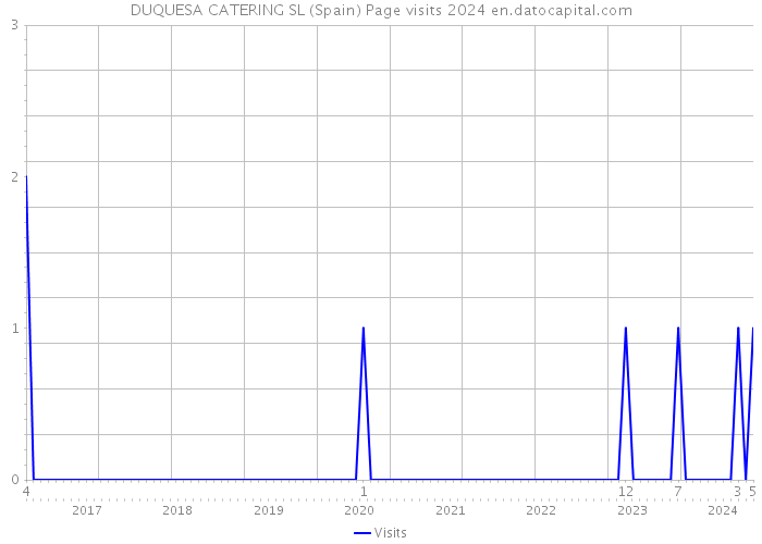 DUQUESA CATERING SL (Spain) Page visits 2024 