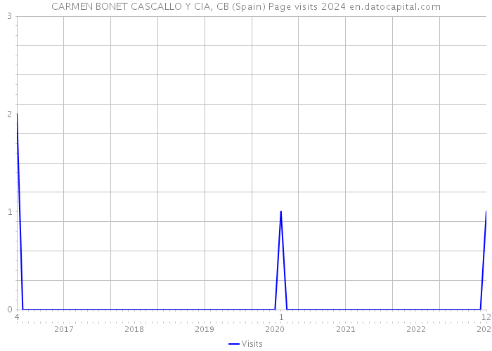 CARMEN BONET CASCALLO Y CIA, CB (Spain) Page visits 2024 