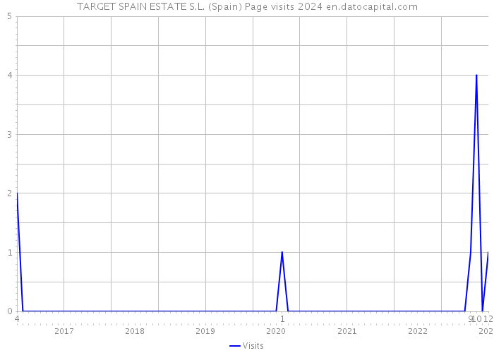 TARGET SPAIN ESTATE S.L. (Spain) Page visits 2024 