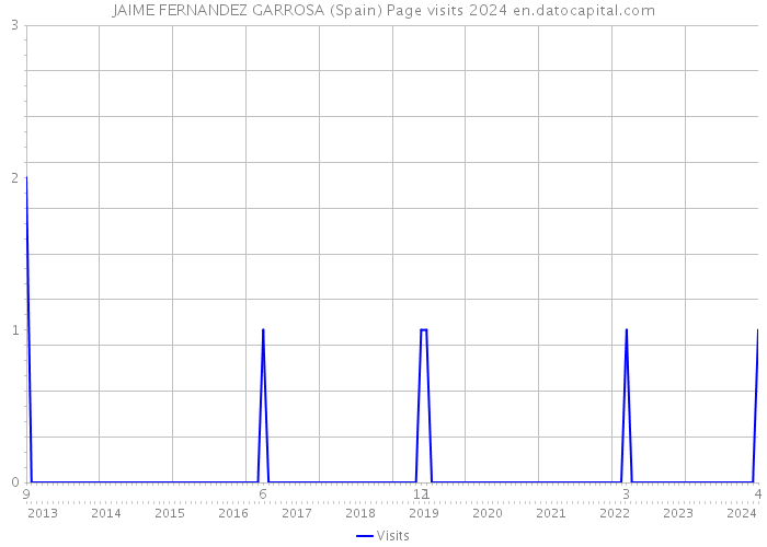 JAIME FERNANDEZ GARROSA (Spain) Page visits 2024 