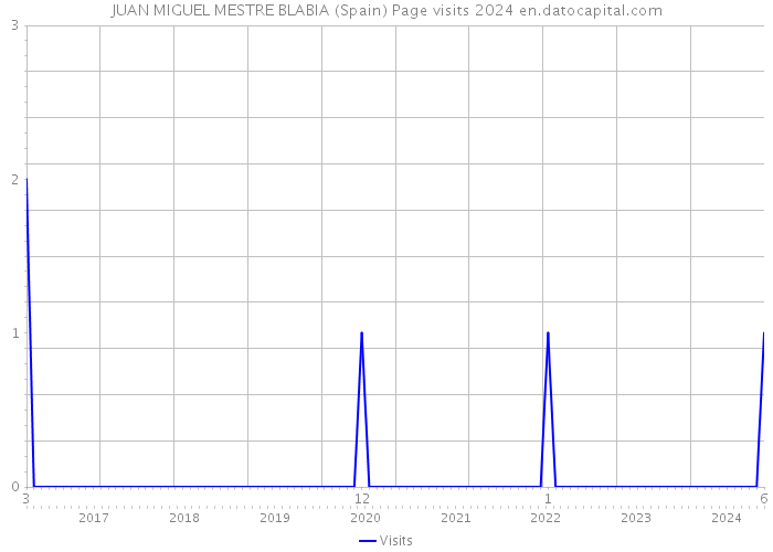 JUAN MIGUEL MESTRE BLABIA (Spain) Page visits 2024 