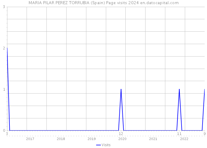 MARIA PILAR PEREZ TORRUBIA (Spain) Page visits 2024 