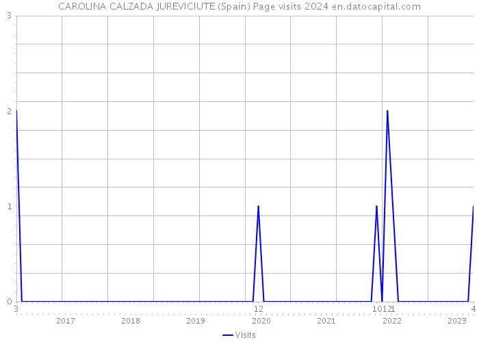 CAROLINA CALZADA JUREVICIUTE (Spain) Page visits 2024 