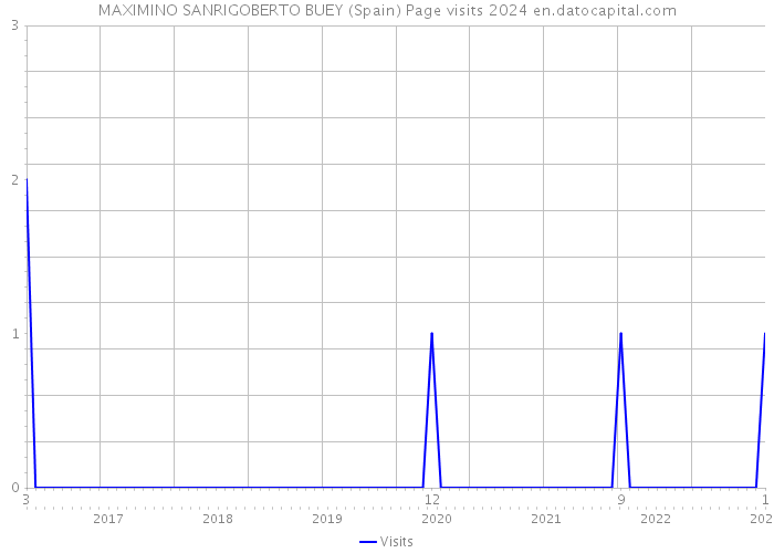 MAXIMINO SANRIGOBERTO BUEY (Spain) Page visits 2024 