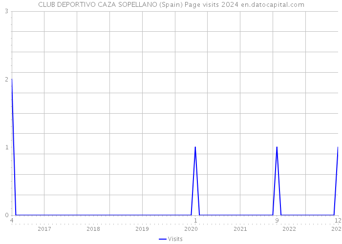 CLUB DEPORTIVO CAZA SOPELLANO (Spain) Page visits 2024 