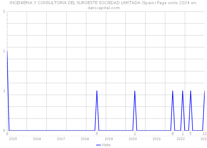 INGENIERIA Y CONSULTORIA DEL SUROESTE SOCIEDAD LIMITADA (Spain) Page visits 2024 