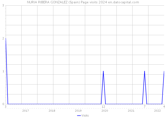 NURIA RIBERA GONZALEZ (Spain) Page visits 2024 