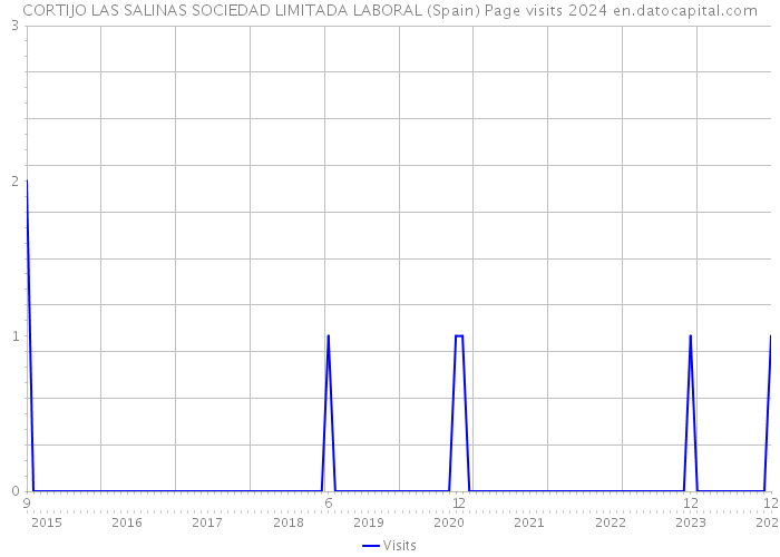 CORTIJO LAS SALINAS SOCIEDAD LIMITADA LABORAL (Spain) Page visits 2024 
