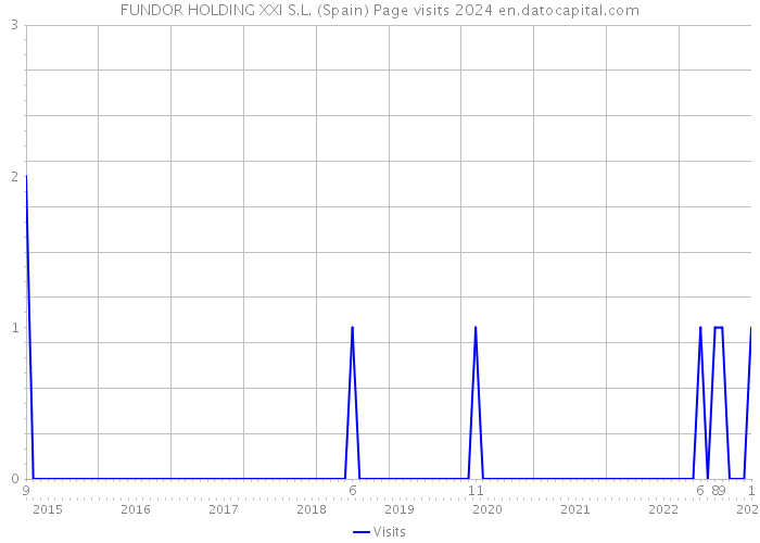 FUNDOR HOLDING XXI S.L. (Spain) Page visits 2024 