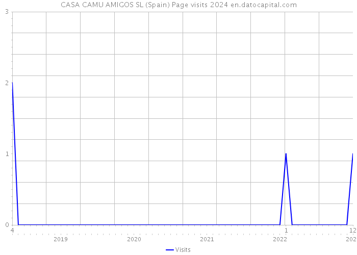 CASA CAMU AMIGOS SL (Spain) Page visits 2024 