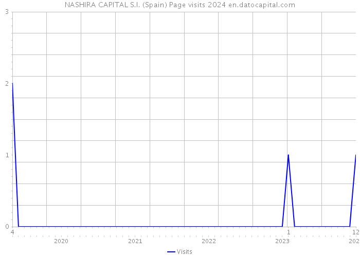 NASHIRA CAPITAL S.I. (Spain) Page visits 2024 