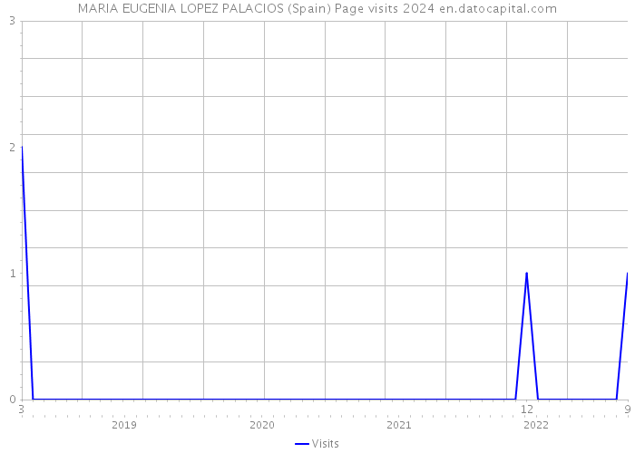 MARIA EUGENIA LOPEZ PALACIOS (Spain) Page visits 2024 