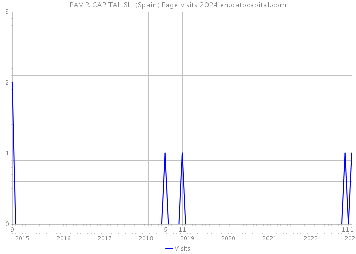 PAVIR CAPITAL SL. (Spain) Page visits 2024 