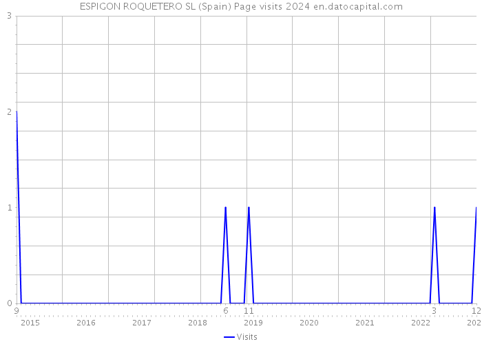 ESPIGON ROQUETERO SL (Spain) Page visits 2024 