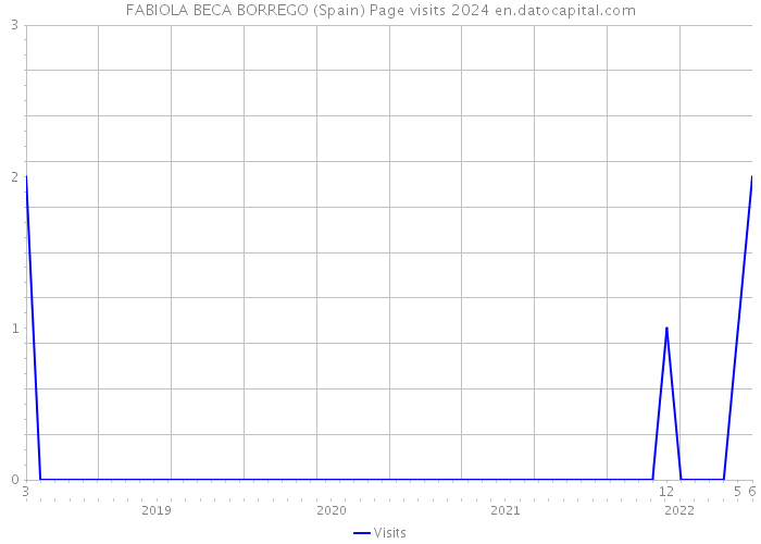 FABIOLA BECA BORREGO (Spain) Page visits 2024 