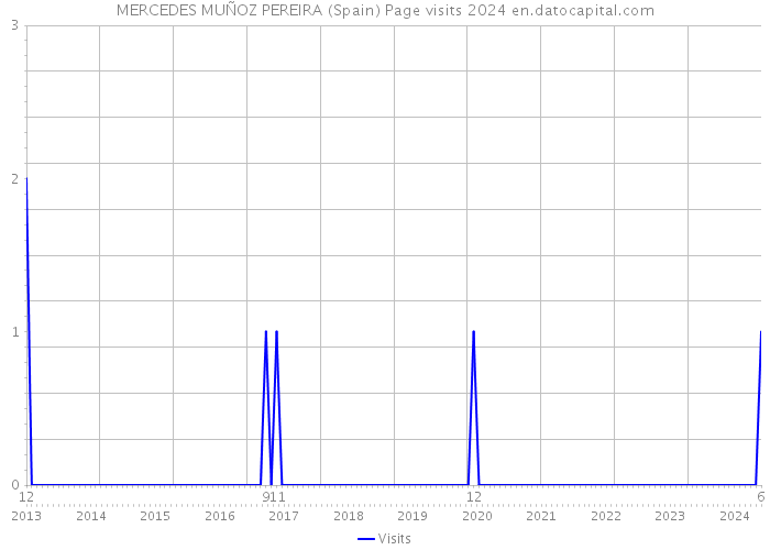 MERCEDES MUÑOZ PEREIRA (Spain) Page visits 2024 