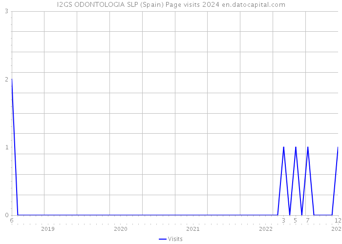I2GS ODONTOLOGIA SLP (Spain) Page visits 2024 