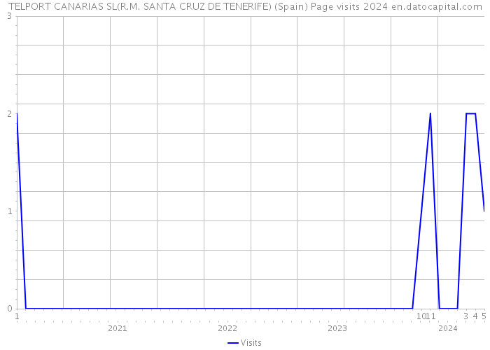 TELPORT CANARIAS SL(R.M. SANTA CRUZ DE TENERIFE) (Spain) Page visits 2024 