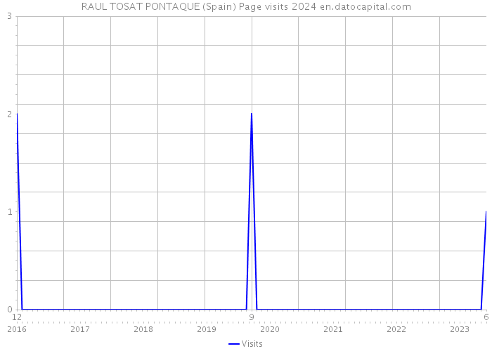 RAUL TOSAT PONTAQUE (Spain) Page visits 2024 