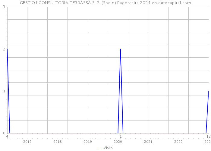 GESTIO I CONSULTORIA TERRASSA SLP. (Spain) Page visits 2024 
