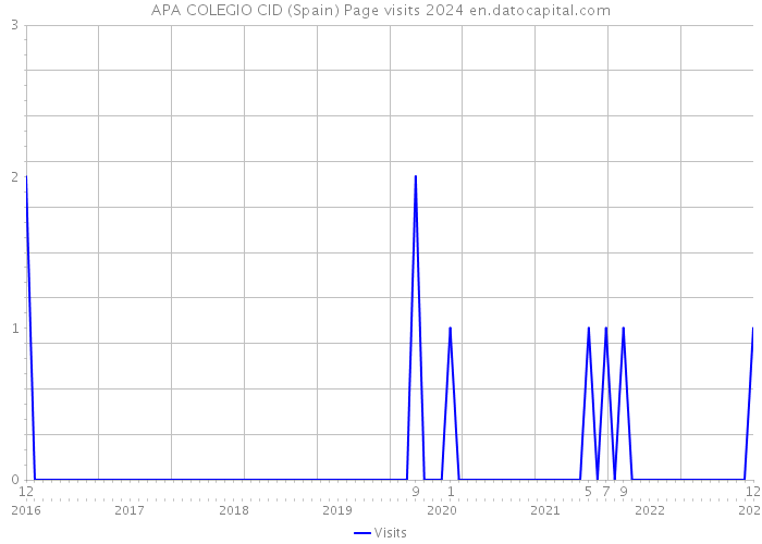 APA COLEGIO CID (Spain) Page visits 2024 