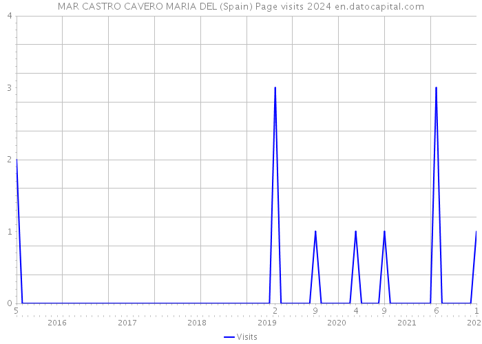 MAR CASTRO CAVERO MARIA DEL (Spain) Page visits 2024 