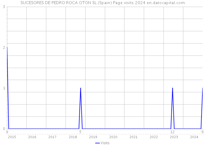 SUCESORES DE PEDRO ROCA OTON SL (Spain) Page visits 2024 