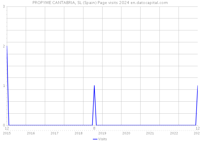 PROPYME CANTABRIA, SL (Spain) Page visits 2024 