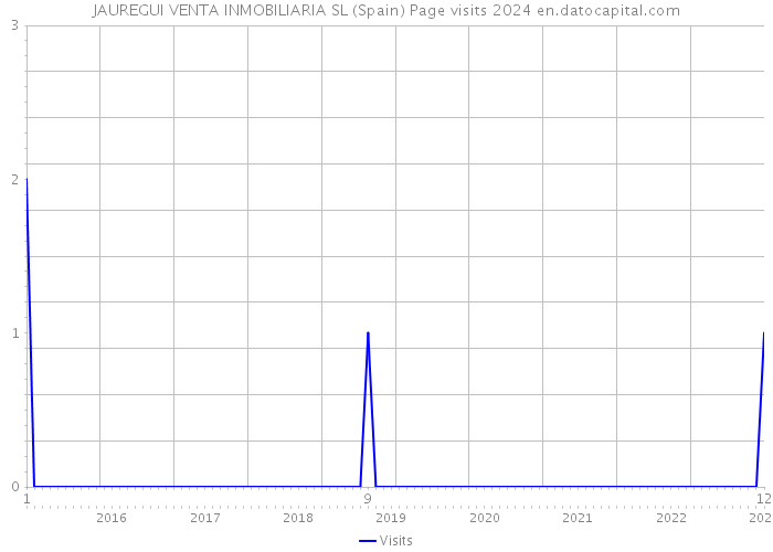 JAUREGUI VENTA INMOBILIARIA SL (Spain) Page visits 2024 